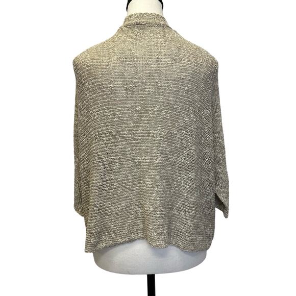 Eileen Fisher Open Knit Cardigan - Size M - Picture 3 of 8